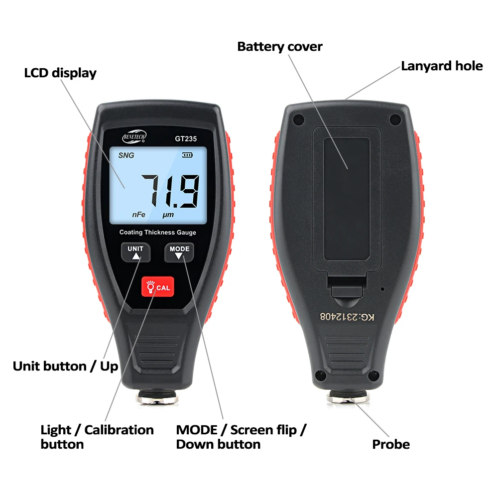 RZ Coating Thickness Gauge Pai - Paint Thickness Gauge 评论和价格