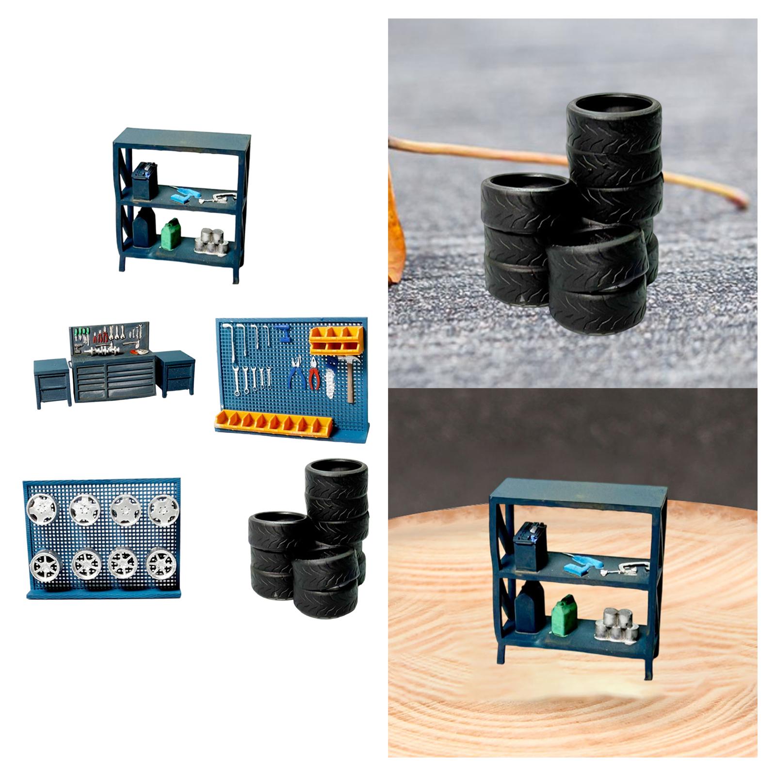 1/64 Diorama Garage Accessory  - Auto Repair Shop Layout 评论和价格