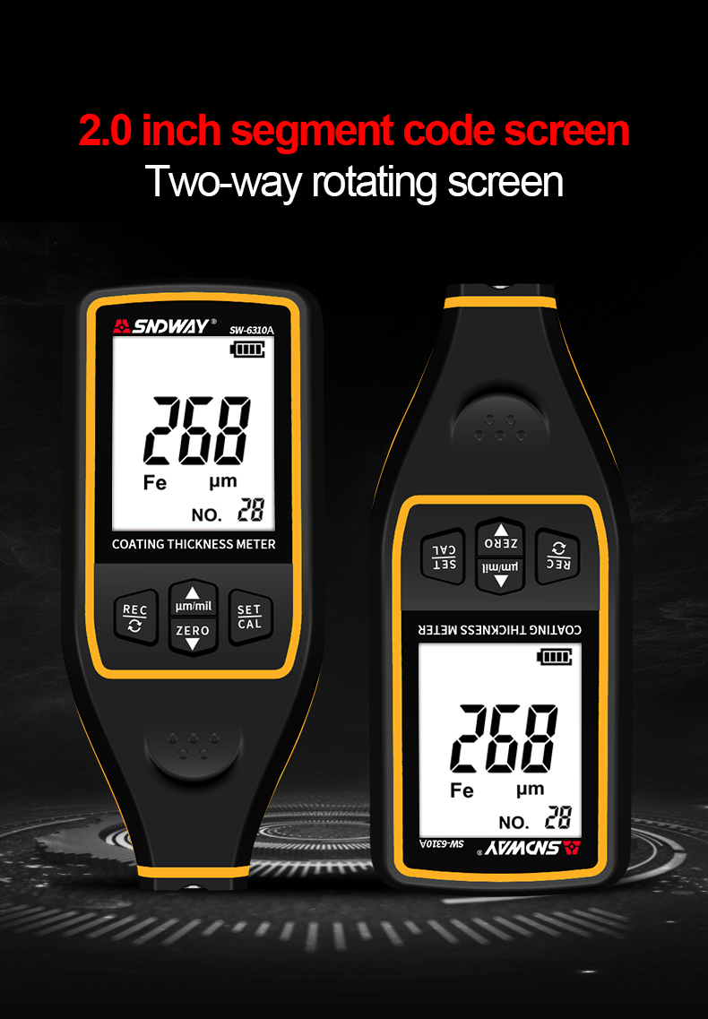SNDWAY SW-6310A/B Coating Thic - Paint Thickness Gauge 评论和价格