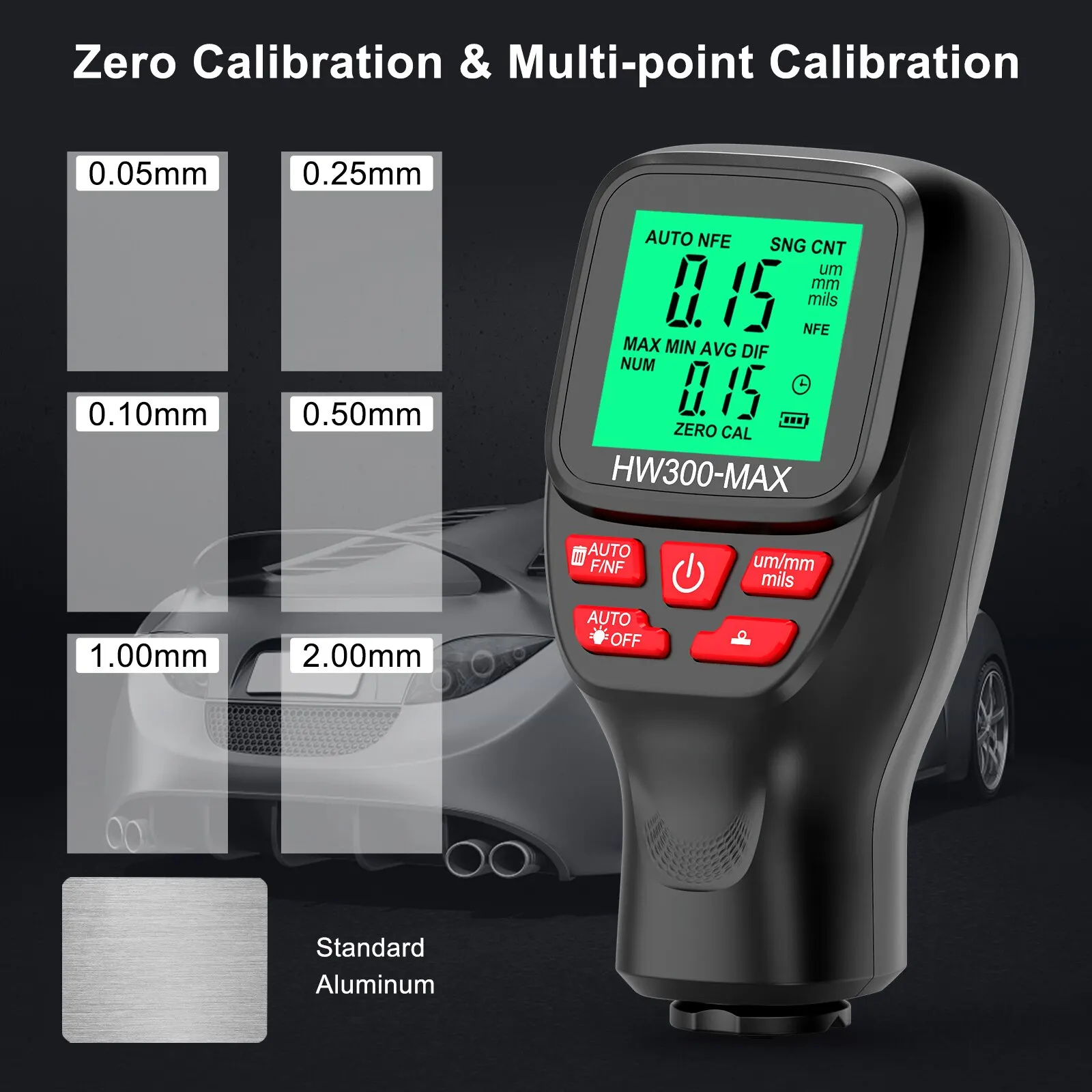 1Set HW300-MAX Coating High Pr - Paint Thickness Gauge 评论和价格