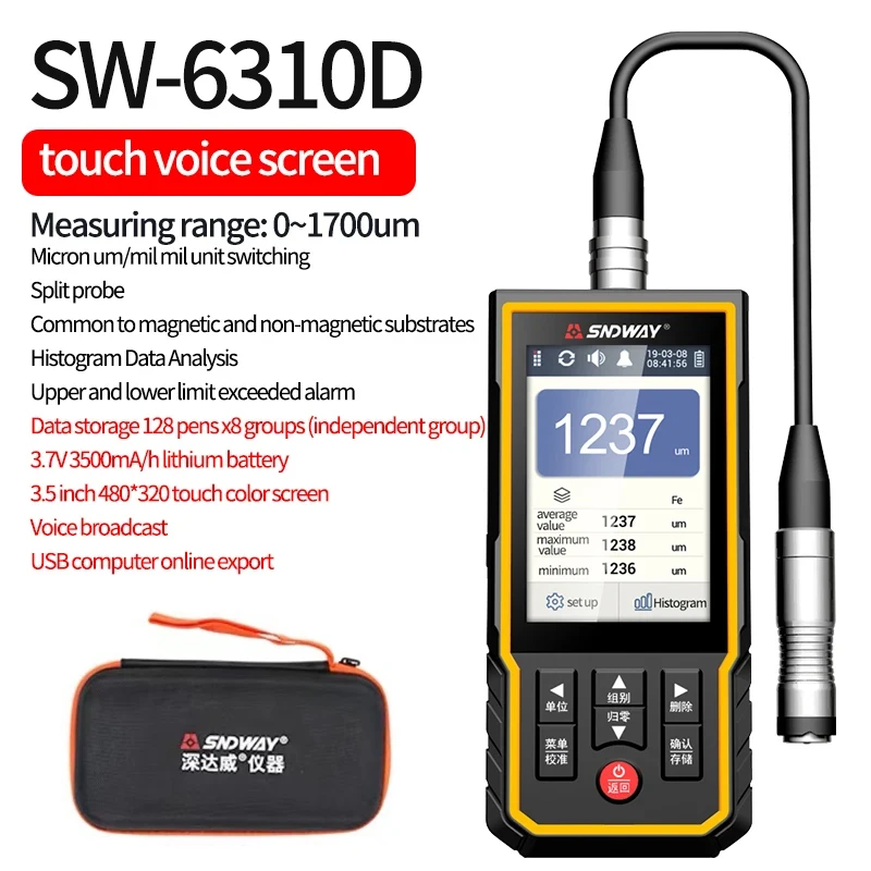 SNDWAY Paint Film Thickness Ga - Paint Thickness Gauge 评论和价格
